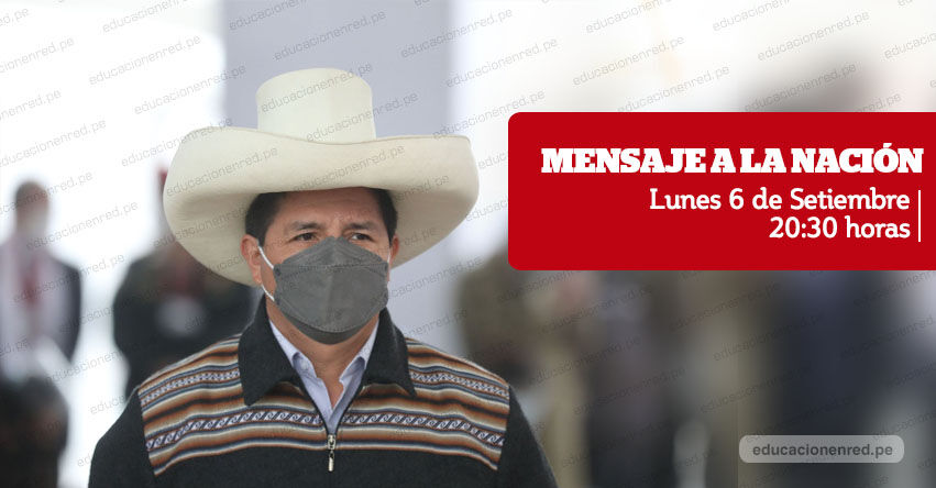 MENSAJE A LA NACIÓN: Esta noche el presidente Castillo entregará un comunicado al país en TV Perú - EN VIVO