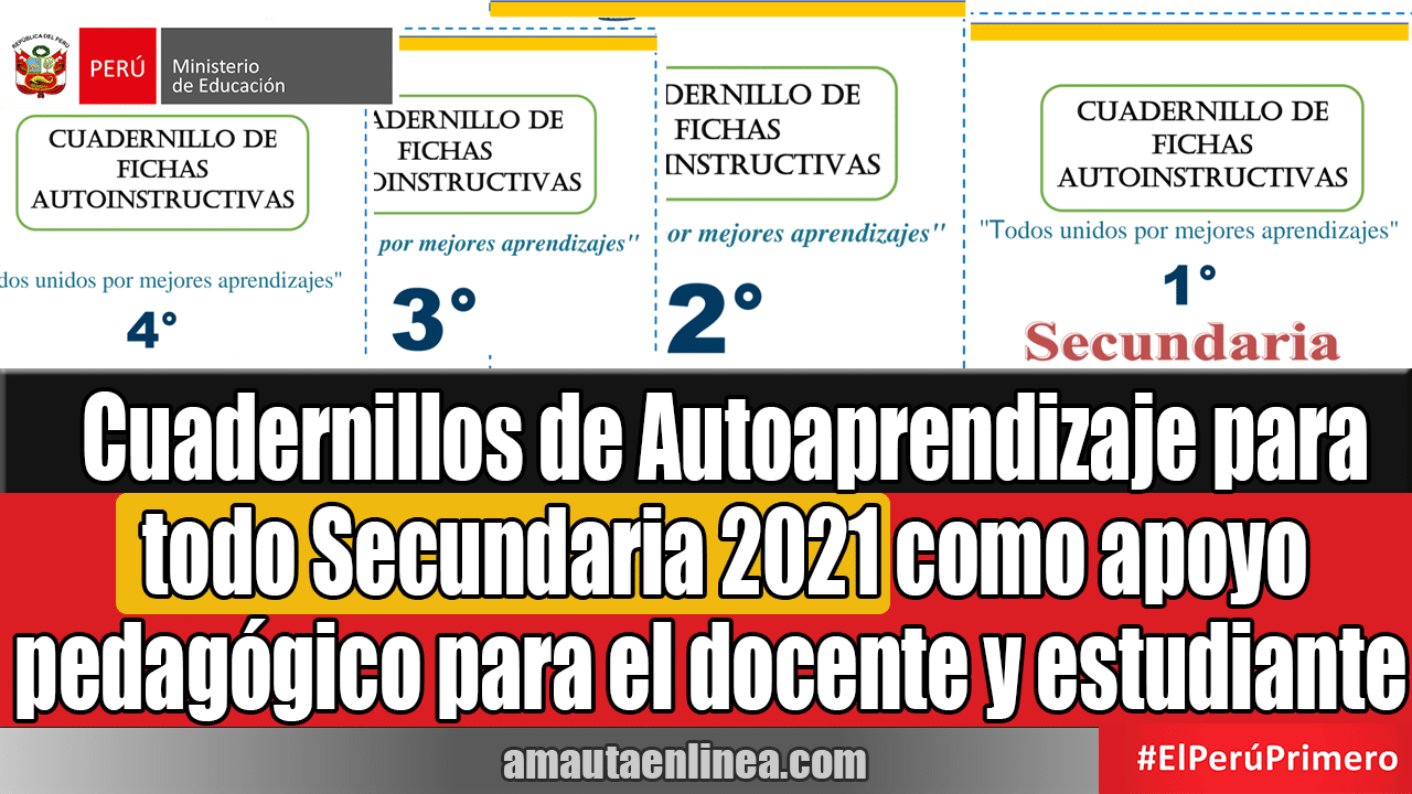 📚 【 Descarga Los Cuadernillos De Autoaprendizaje Para Toda La Secundaria 2021 Como Apoyo 2248