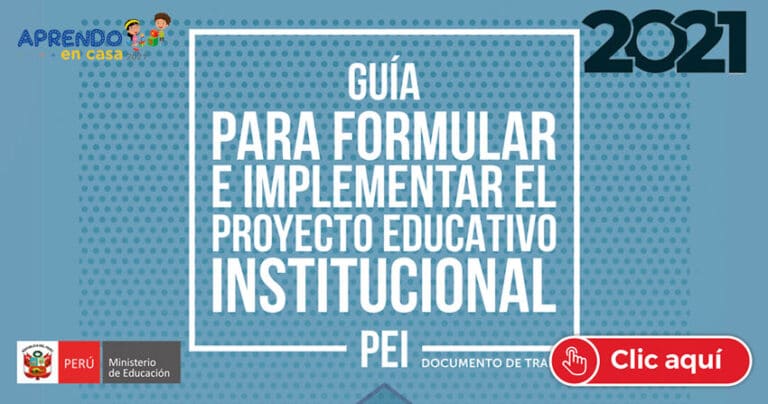 GUIA PARA FORMULAR E IMPLEMENTAR EL PROYECTO EDUCATIVO INSTITUCIONAL PEI