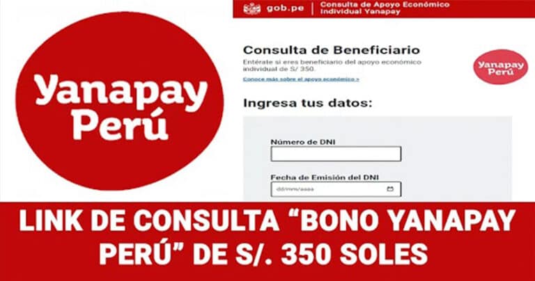 link de consulta bono yanapay